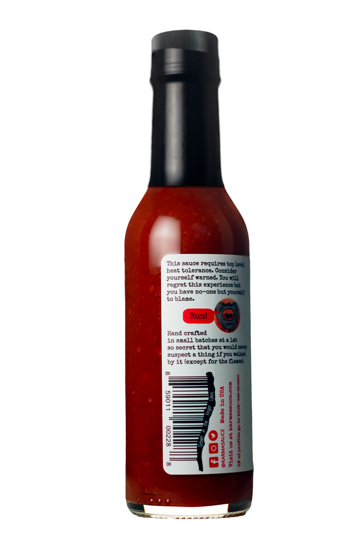 Burn After Eating hot sauce by Karma Sauce Company LLC