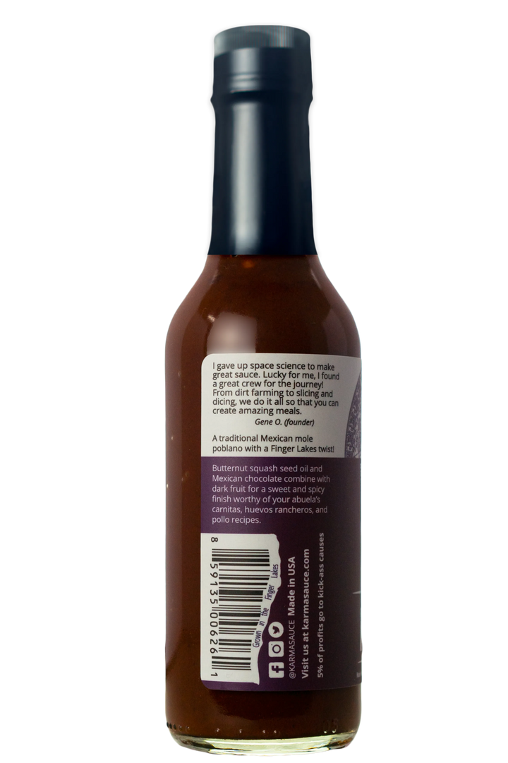 Hole Mole hot sauce by Karma Sauce Company LLC