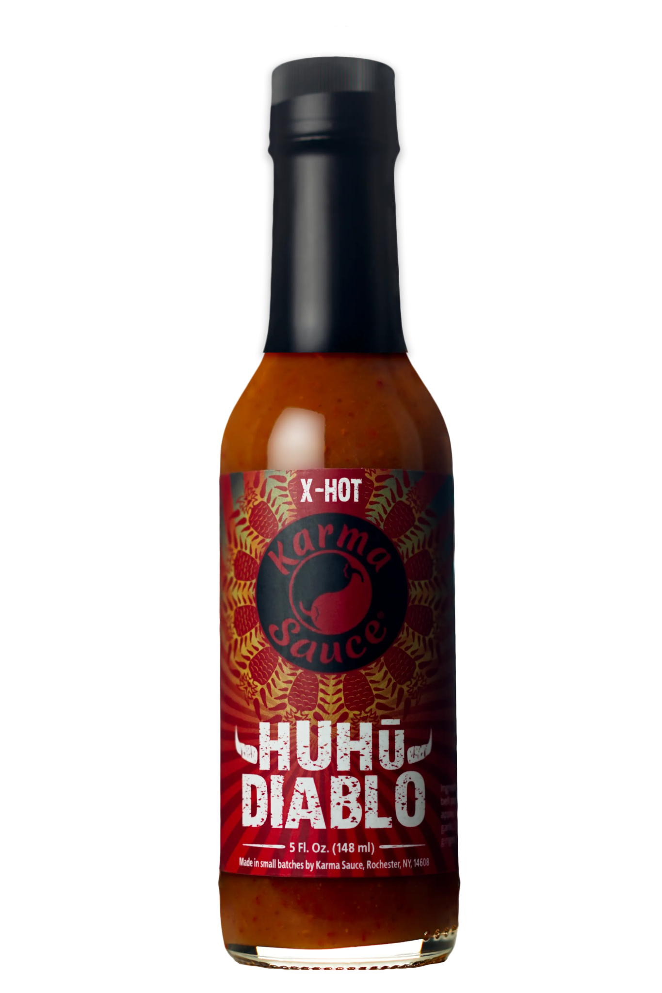 Huhu Diablo hot sauce by Karma Sauce Company LLC