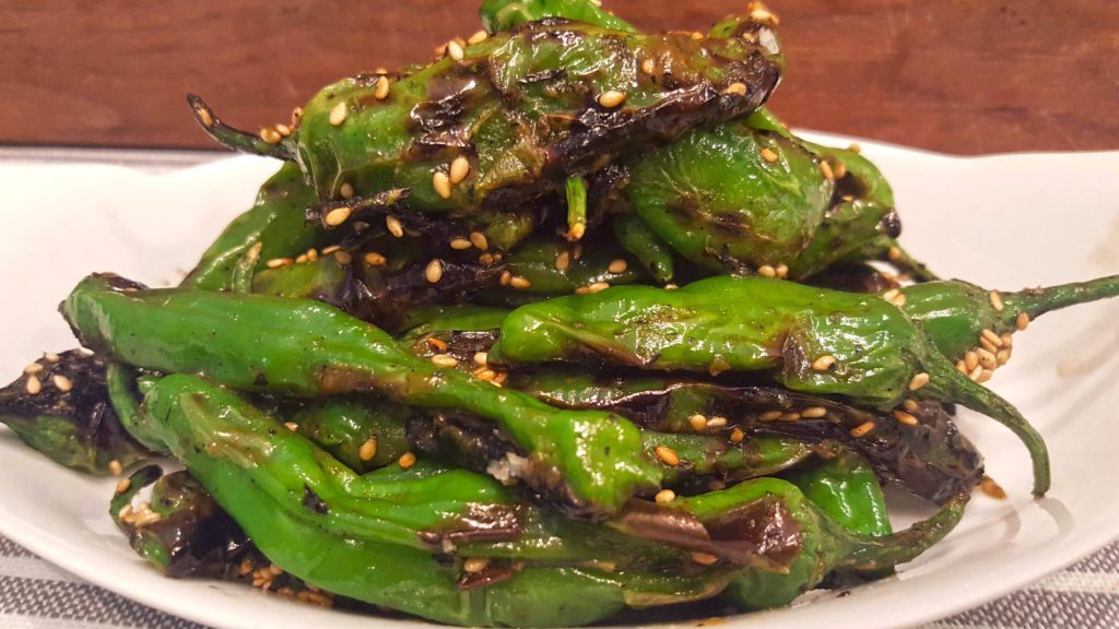 Grilled Karma Shishito Peppers