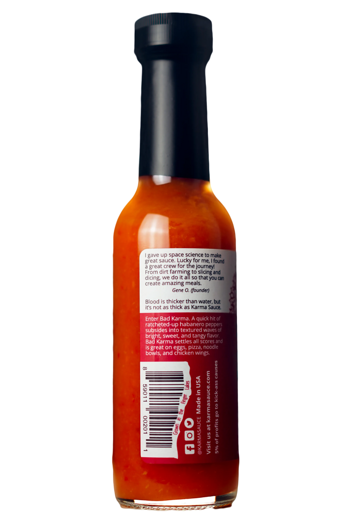 Bad Karma Sauce hot sauce by Karma Sauce Company LLC