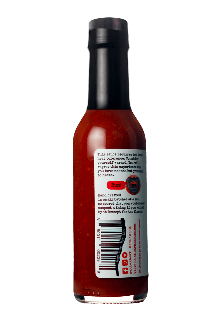 Burn After Eating hot sauce by Karma Sauce Company LLC