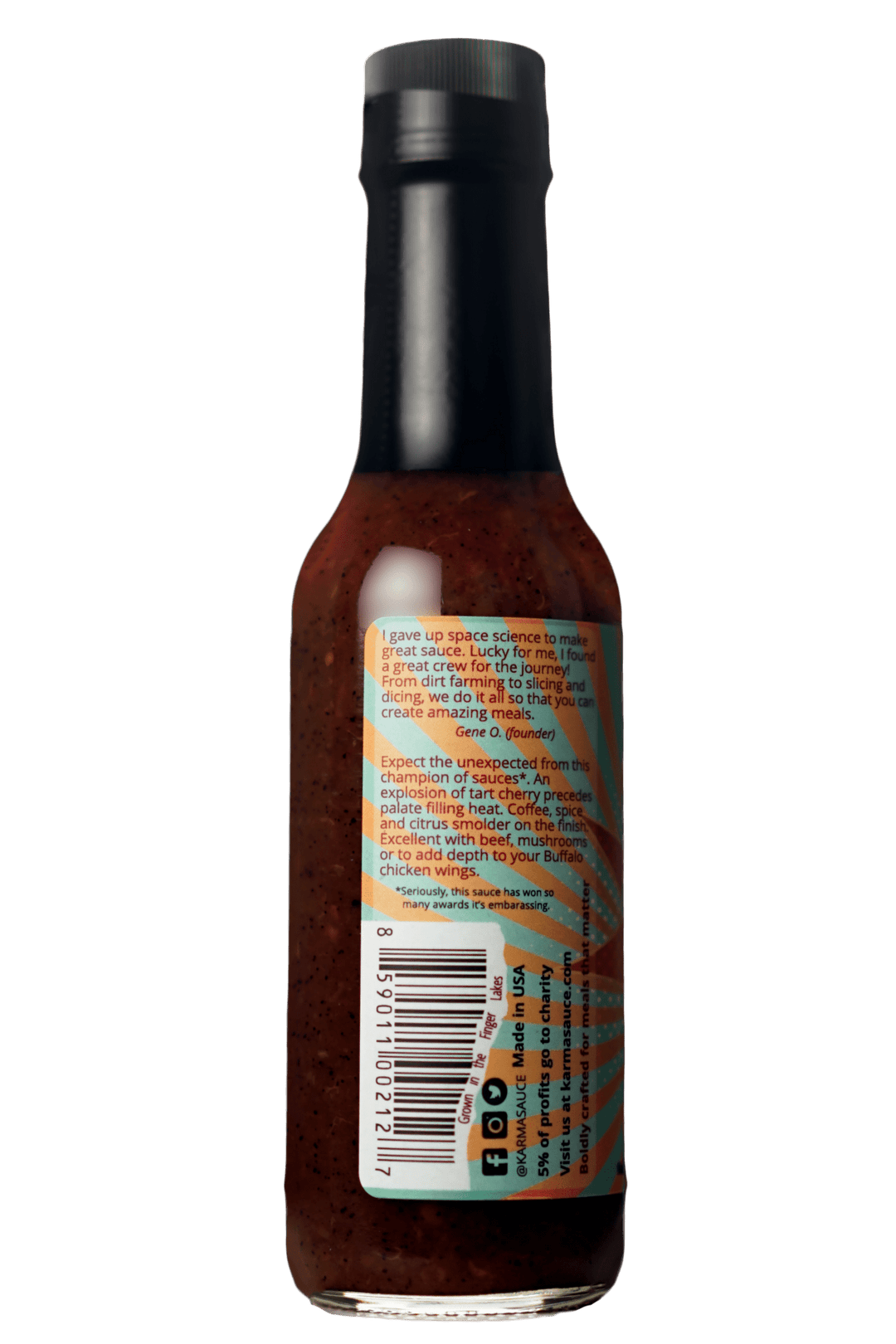 Cherry Bomb hot sauce by Karma Sauce Company LLC
