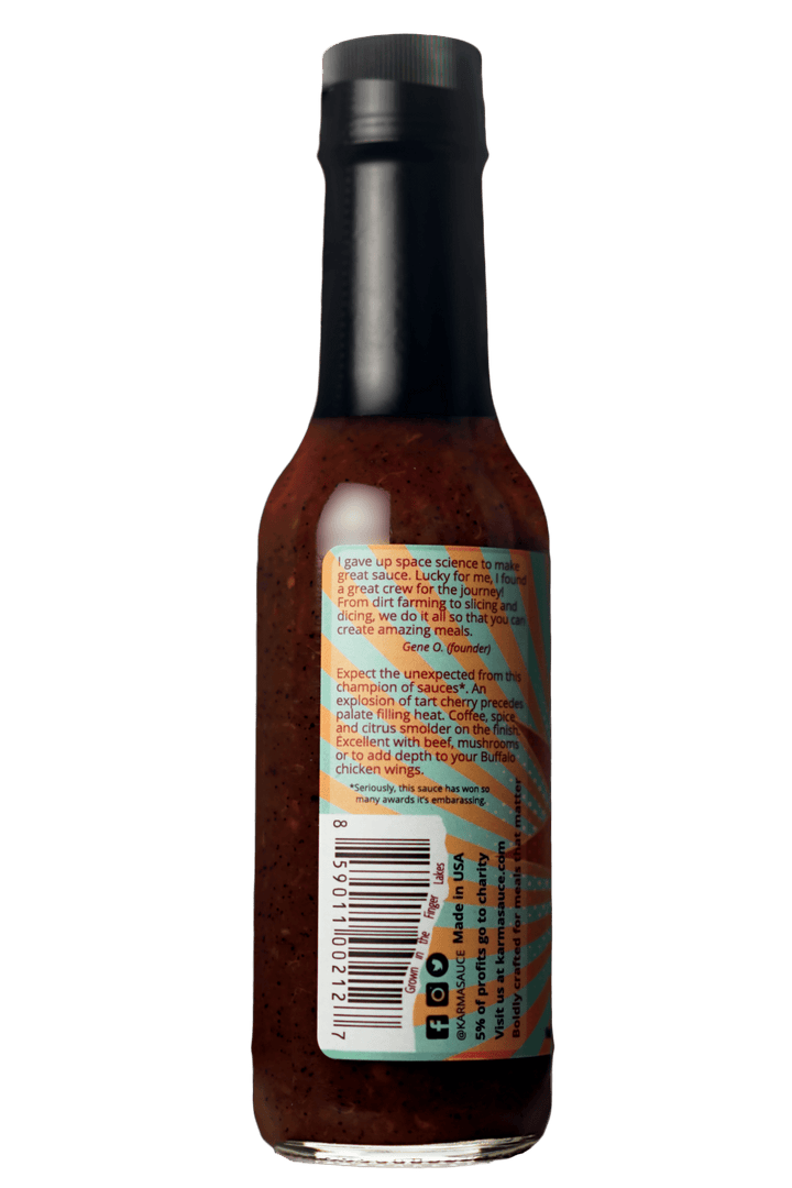 Cherry Bomb hot sauce by Karma Sauce Company LLC