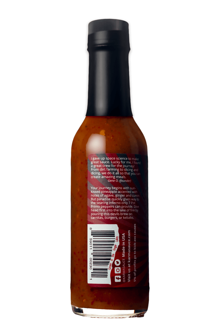 Huhu Diablo hot sauce by Karma Sauce Company LLC