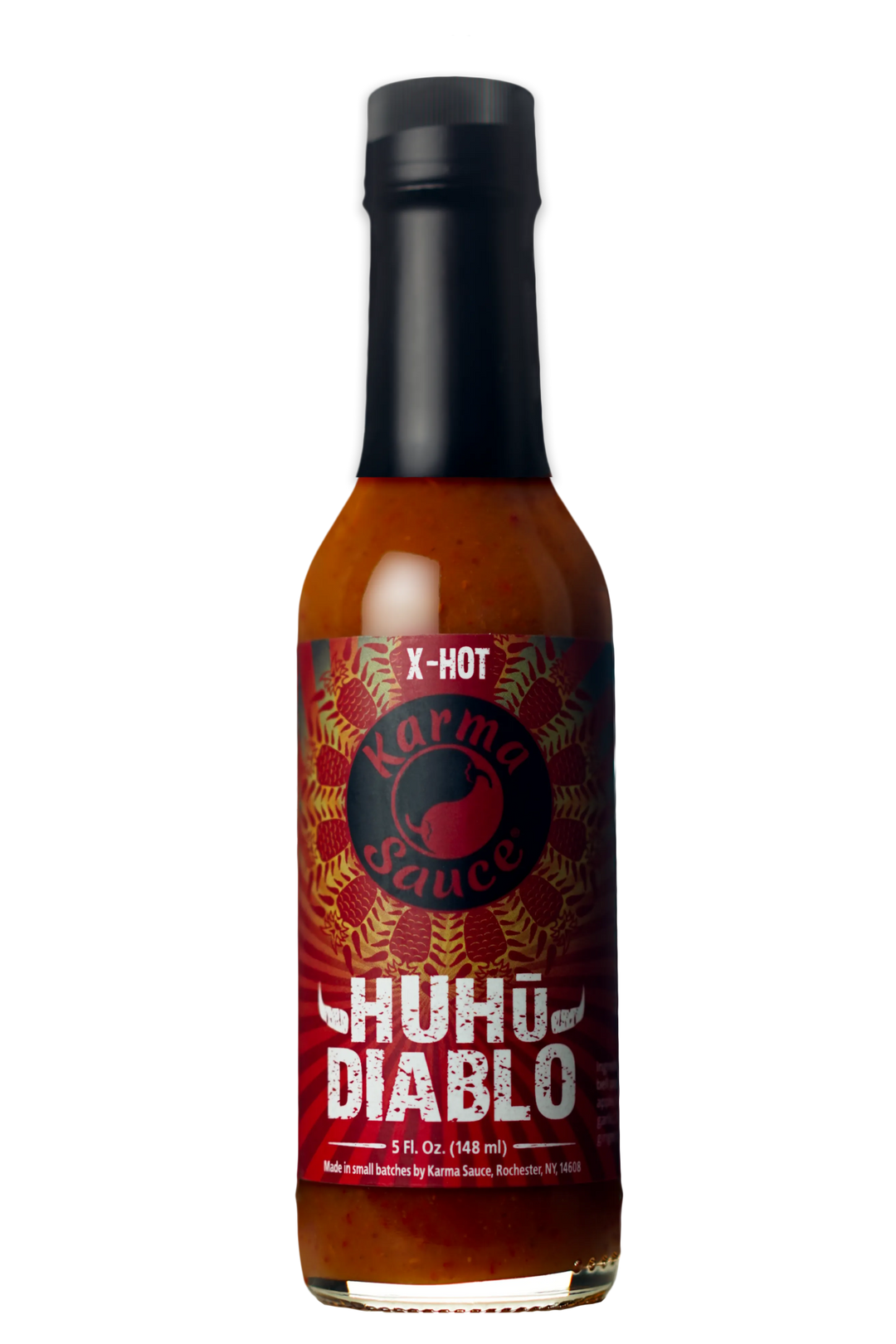 Huhu Diablo hot sauce by Karma Sauce Company LLC