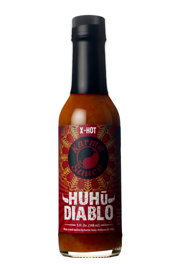 Huhu Diablo hot sauce by Karma Sauce Company LLC