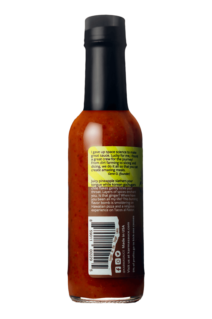 Huhu Pina hot sauce by Karma Sauce Company LLC