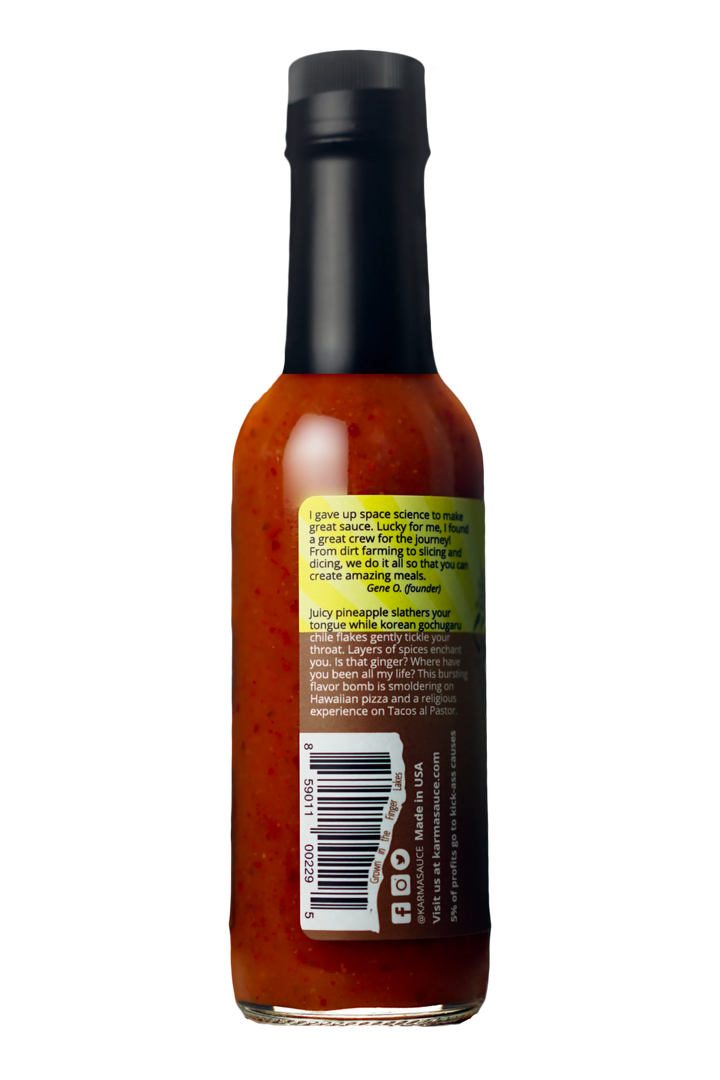 Huhu Pina hot sauce by Karma Sauce Company LLC
