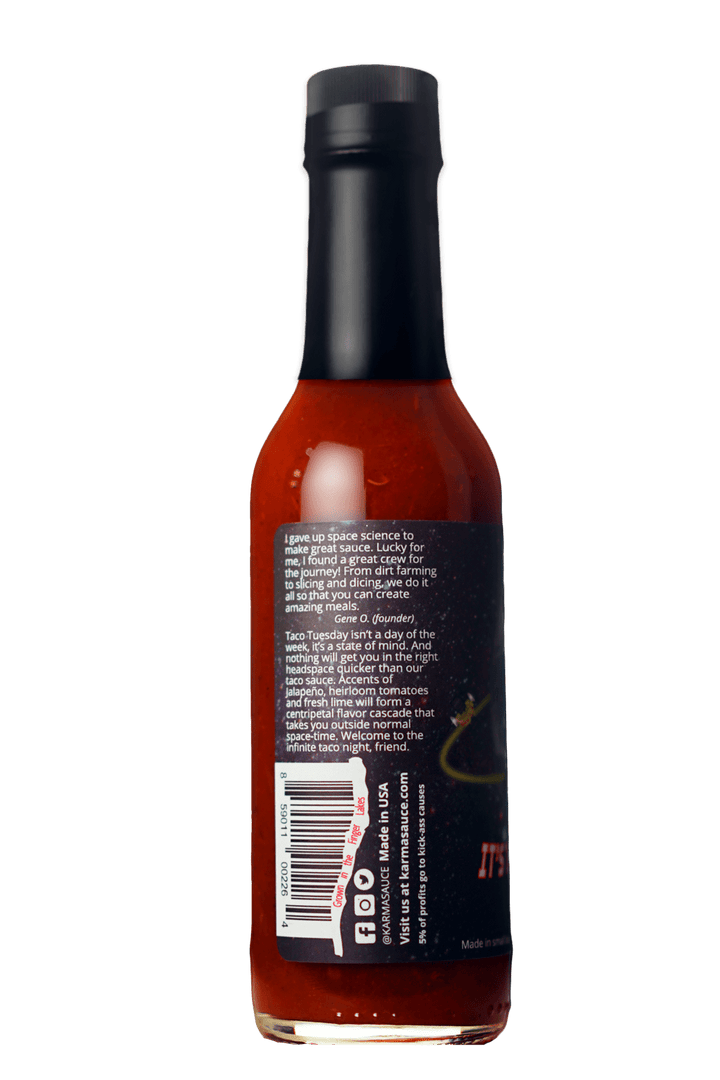 It's Tuesday Somewhere hot sauce by Karma Sauce Company LLC