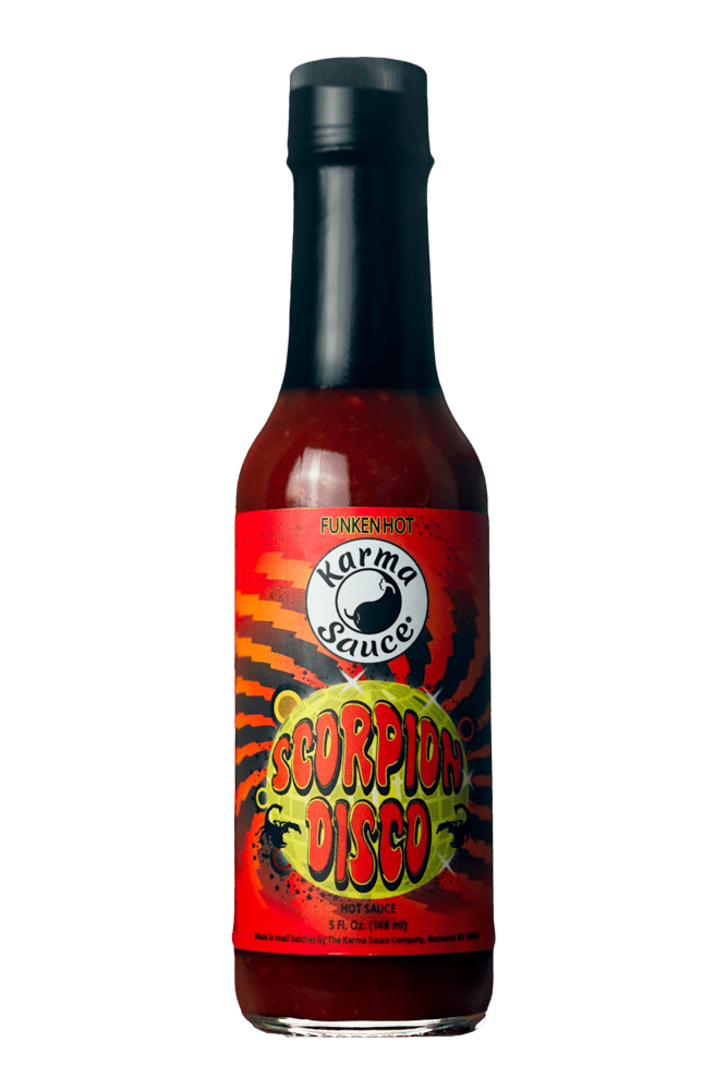 Scorpion Disco hot sauce by Karma Sauce Company LLC