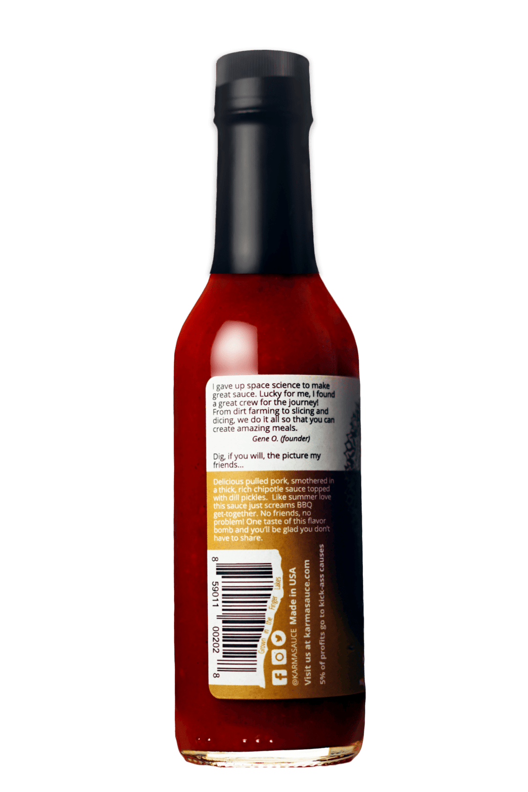 Smokey Karma Sauce hot sauce by Karma Sauce Company LLC