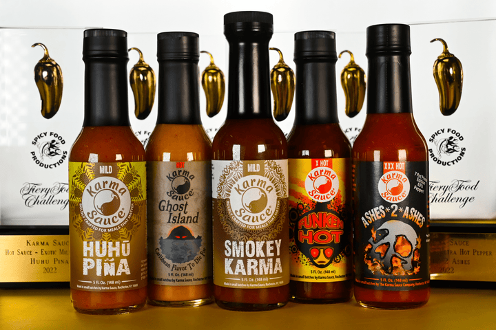 2023 Golden Chile Kit hot sauce by Karma Sauce Company LLC
