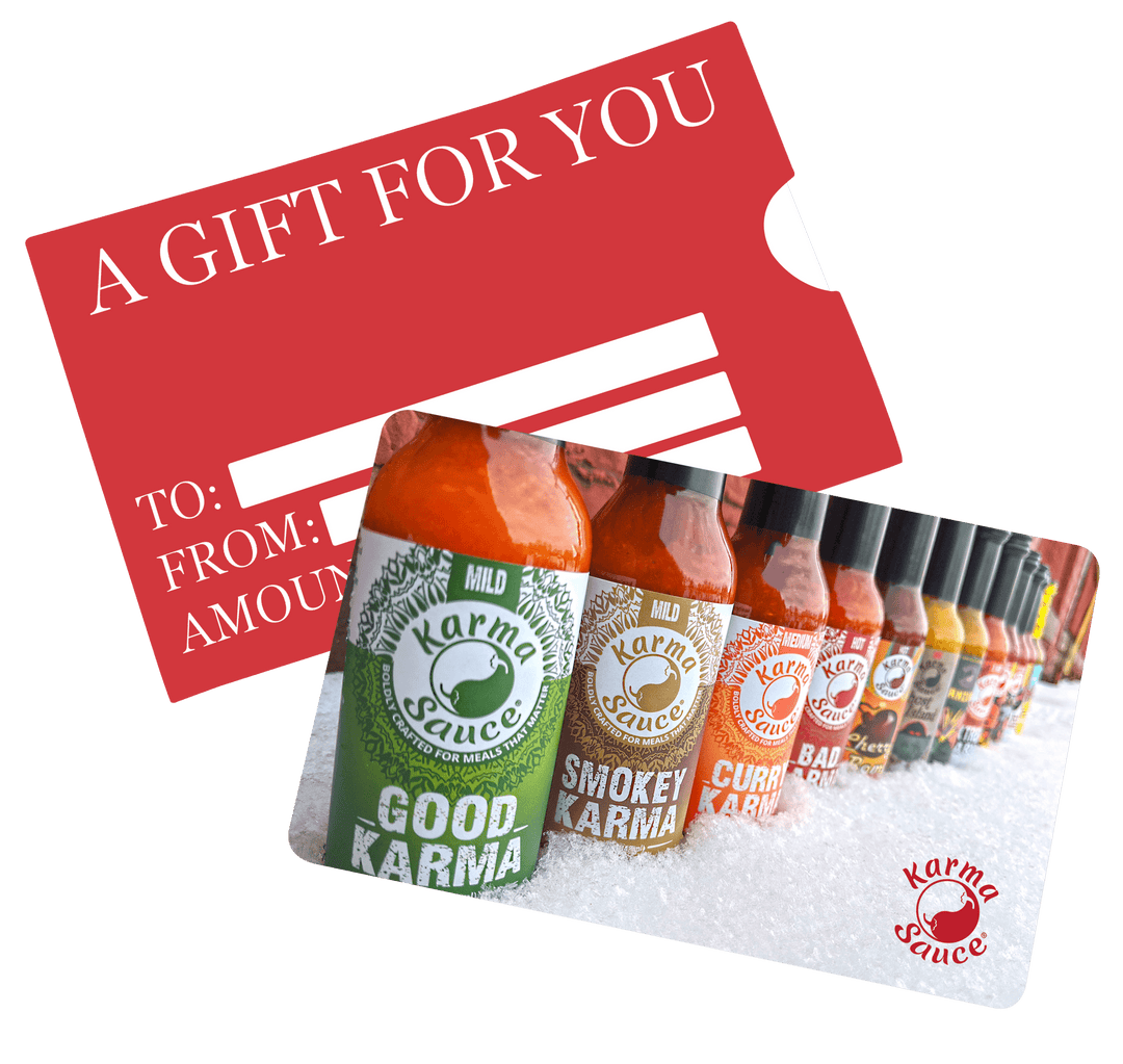 Karma Sauce Gift Card hot sauce by Karma Sauce Company LLC