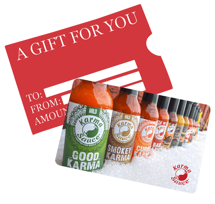 Karma Sauce Gift Card hot sauce by Karma Sauce Company LLC